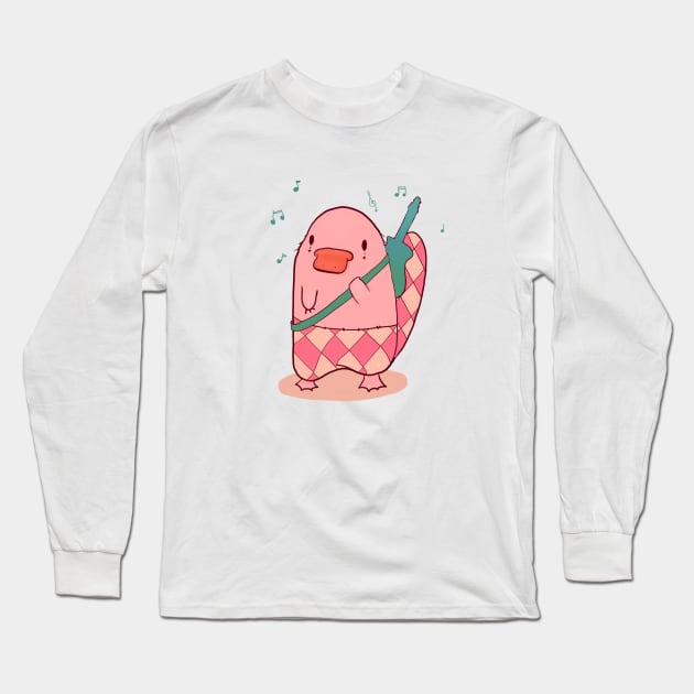 platypus musician Long Sleeve T-Shirt by moonlitdoodl